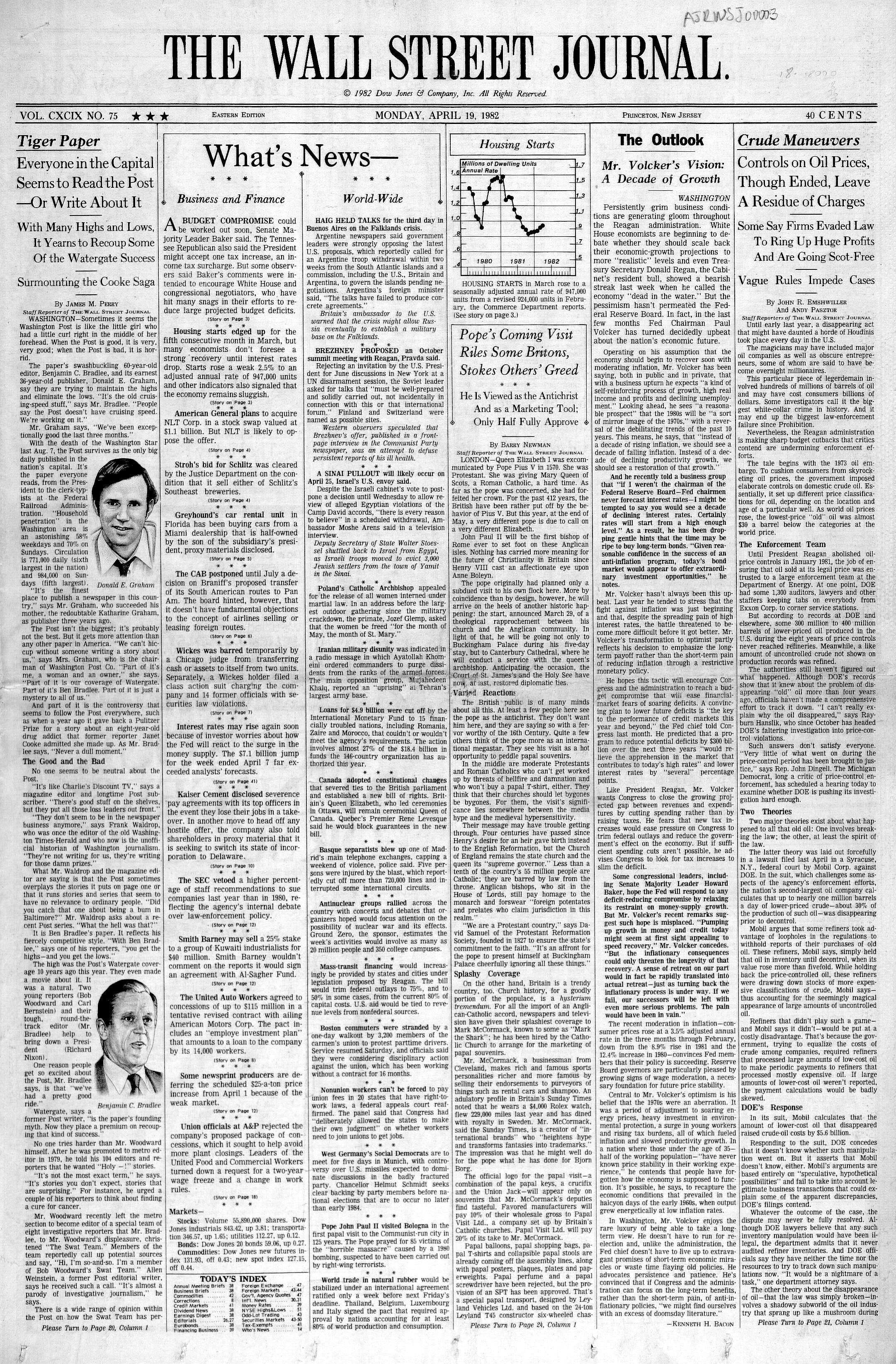 The Wall Street Journal Nov. 9, 1978 Vintage Newspaper Paper Wyoming  Wrangle