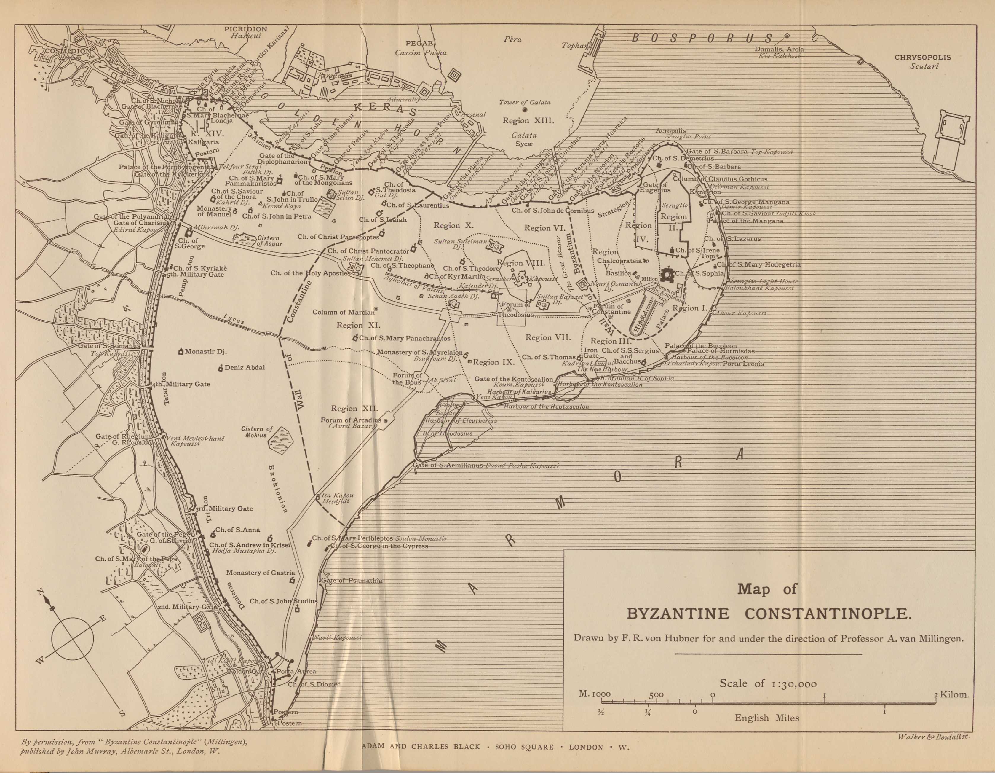 map of constantinople byzantine